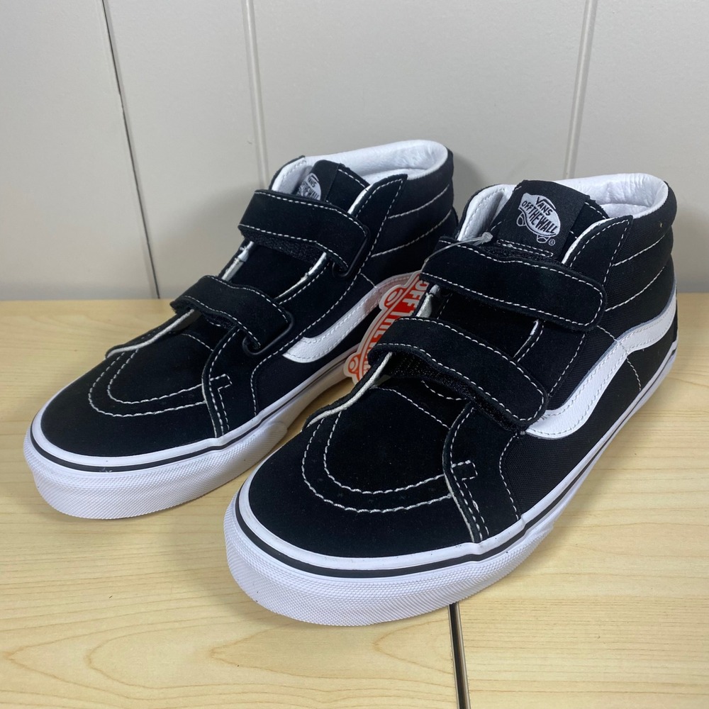 NEW Vans Sk8-Mid Reissue V Black True White Kids 5.5 Junior VN0A4UI56BT NIB - Picture 3 of 10